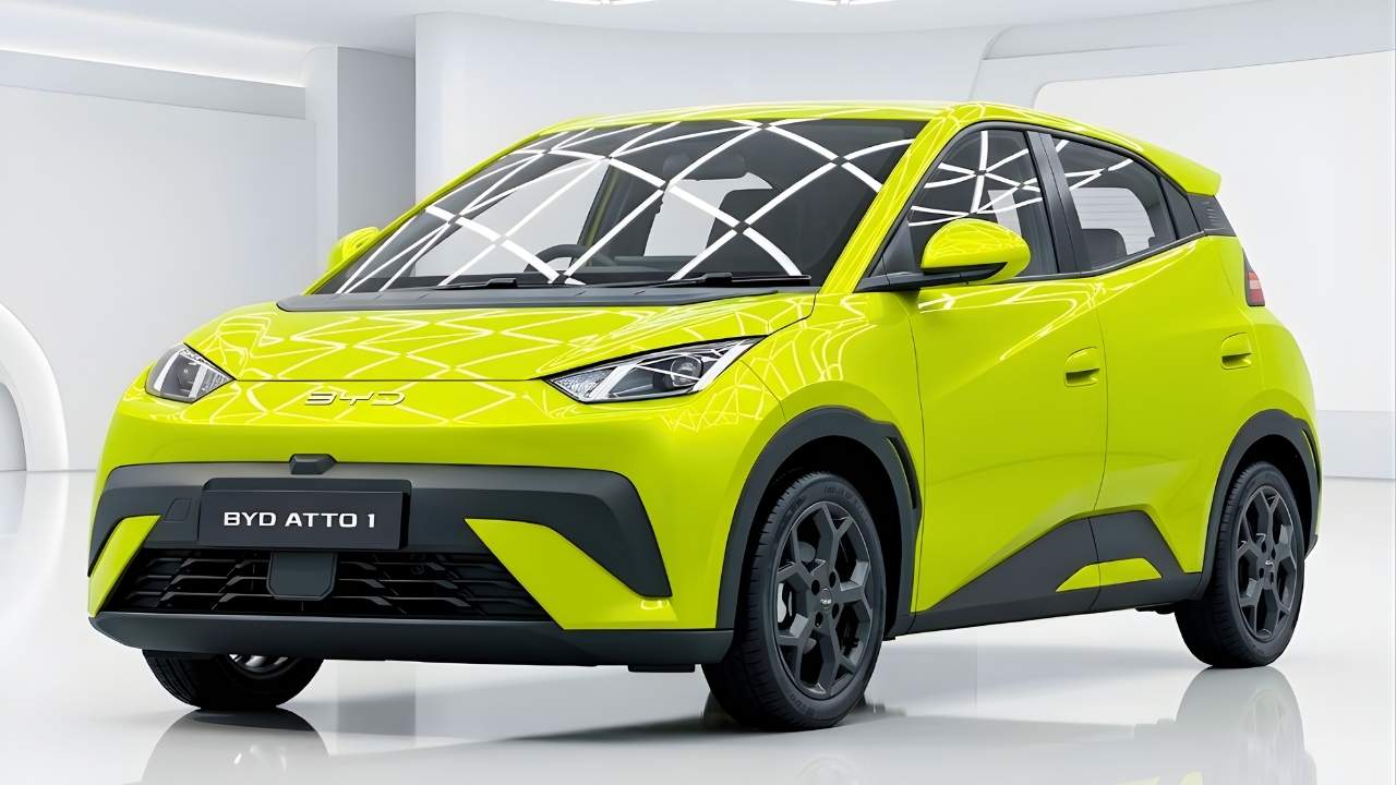 BYD Atto 1 Electric Hatchback Unveiled at BIMS 2026: India Launch Soon With Budget-Friendly Pricing