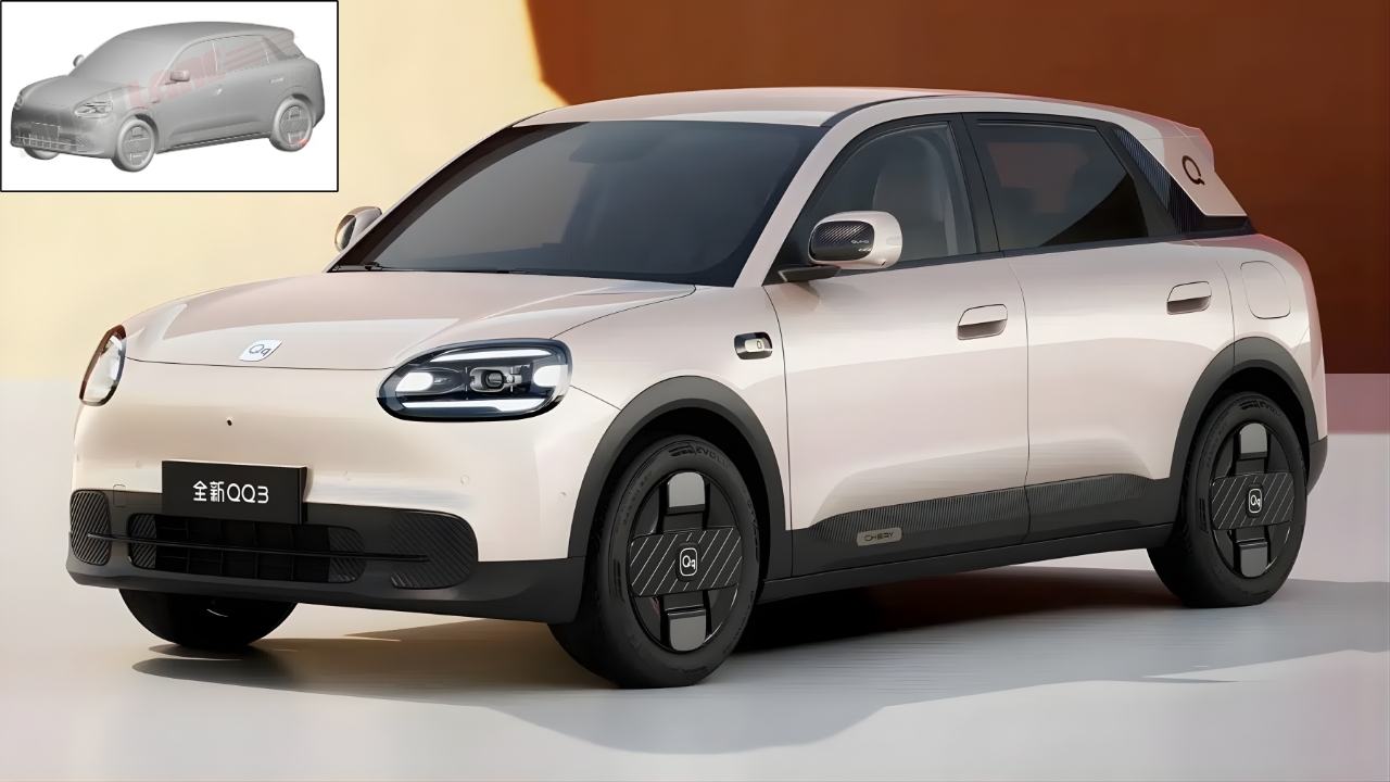 Chery's QQ3 EV Patented In India: Compact EV With 800V Architecture & Fast Charging