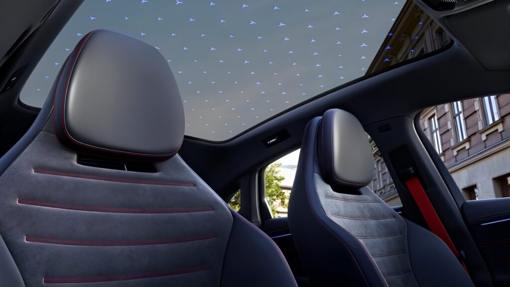 Mercedes-Benz C-Class EV Roof and seats