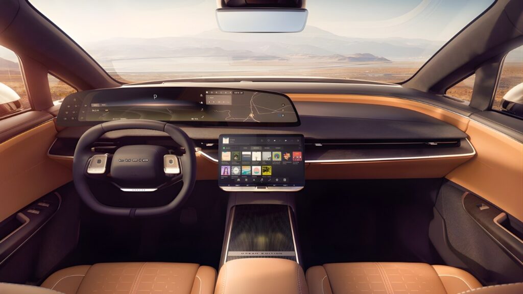 Updated Lucid Gravity Dashboard