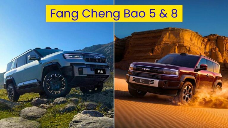 BYD Fang Cheng Bao 5 & 8 Flash Charge Edition: 1,380 km Range & 305,800 Yuan
