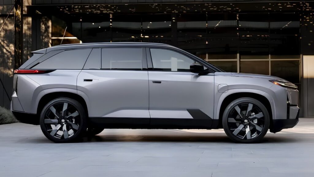 Lexus Three-Row Electric SUV Sideview