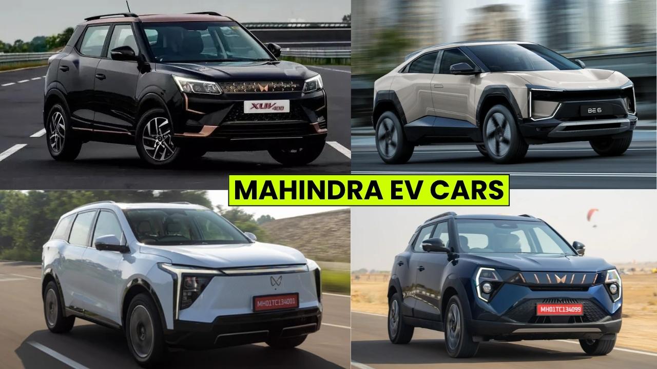 Mahindra EV Cars in India: XUV 3XO EV, XUV400 EV, BE 6, XEV 9e and XEV 9S