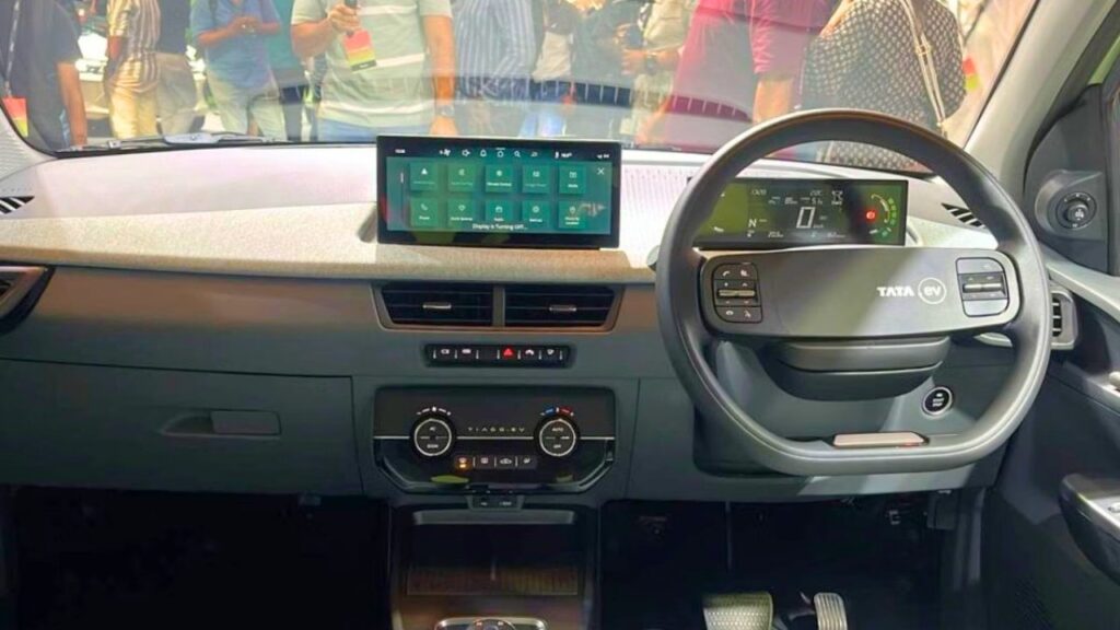 Tata Tiago EV Facelift Dashboard