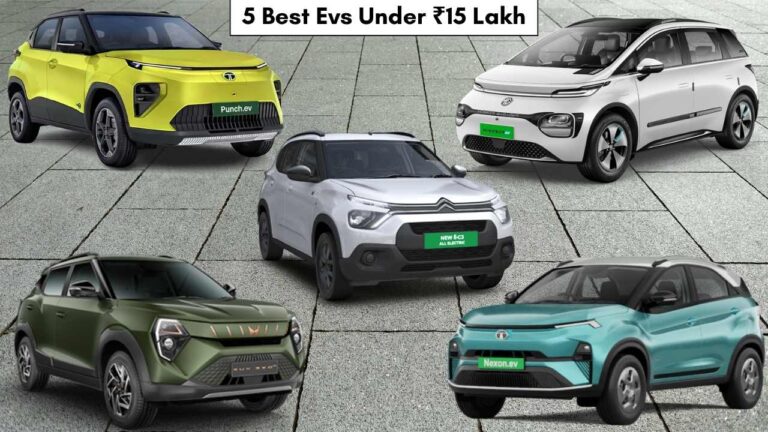 EV From ₹9.69L: 5 Best Electric Cars Under ₹15 Lakh in India 2026
