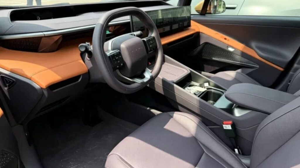 Hyundai Ioniq V interior spotted