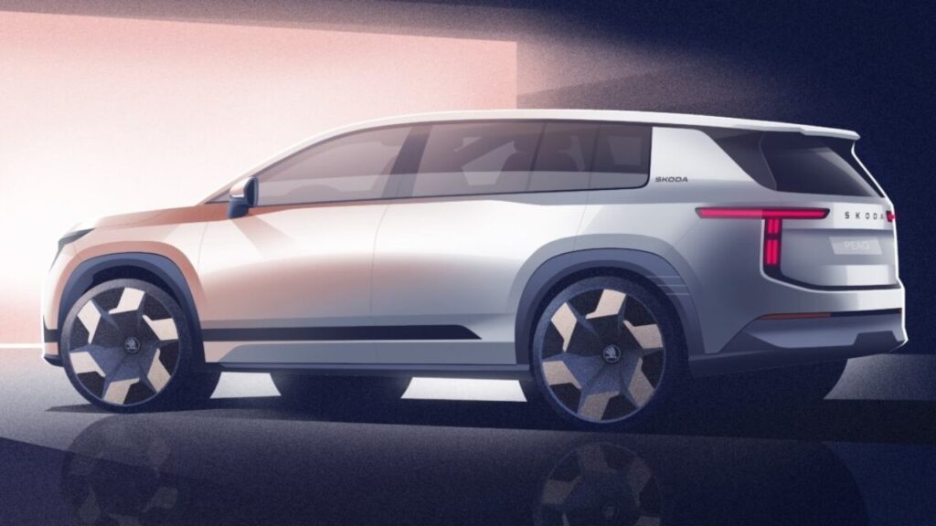 Skoda Peaq design sketches rear design