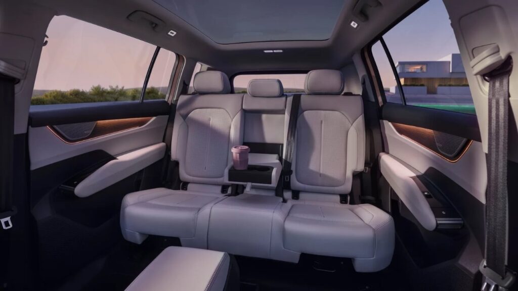Skoda flagship Peaq EV rear seating