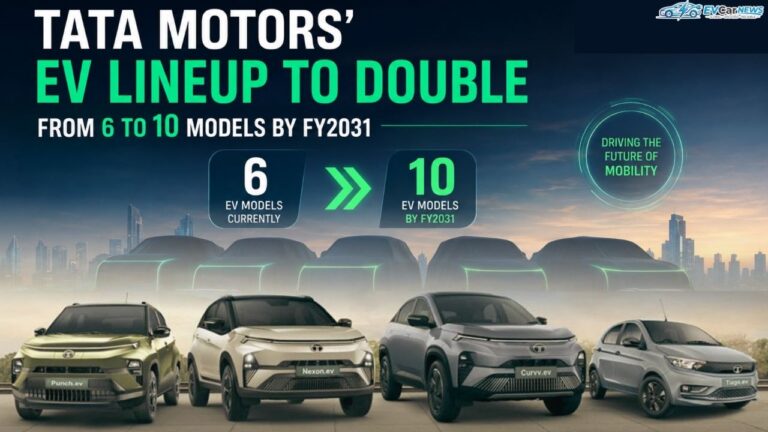 Tata Motors' EV Lineup to Double From 6 to 10 Models by FY2031