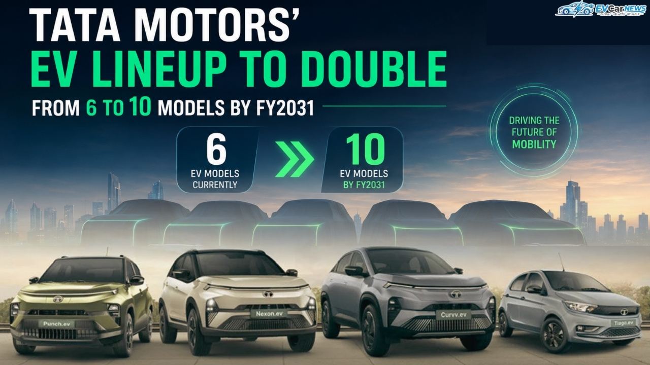 Tata Motors' EV Lineup to Double From 6 to 10 Models by FY2031