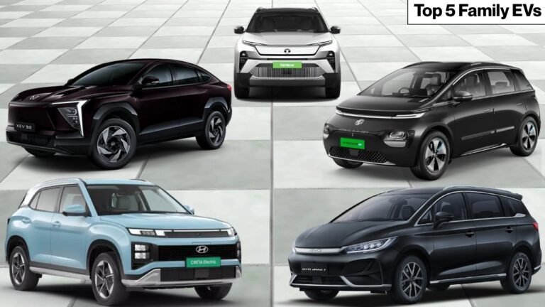 Top 5 Family EVs in India: One Seats 7, One From ₹14.10L