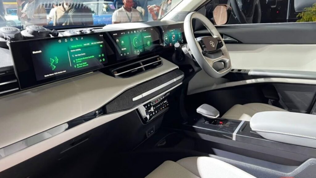 Tata Sierra EV Dashboard