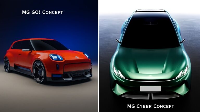 MG Unveils Stunning GO! Hatchback and Cyber SUV EV Concepts for Europe