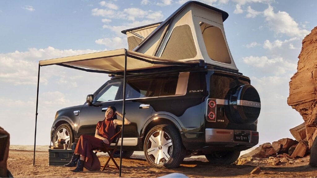 Stelato G9 rear view Tent
