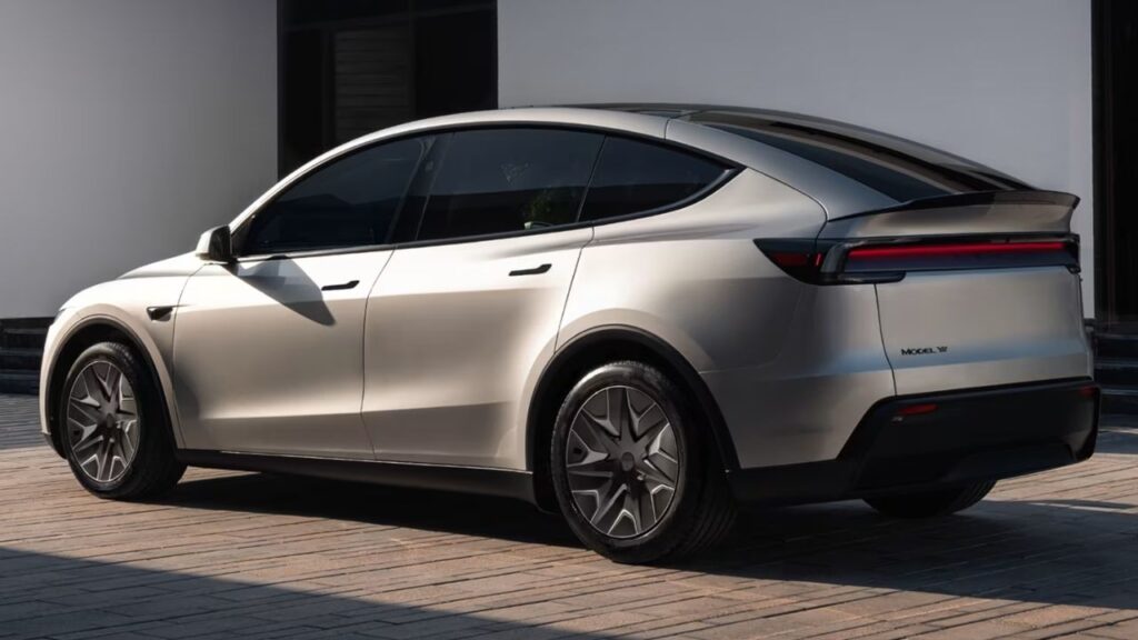 Tesla Model Y rear 3rd quarter look