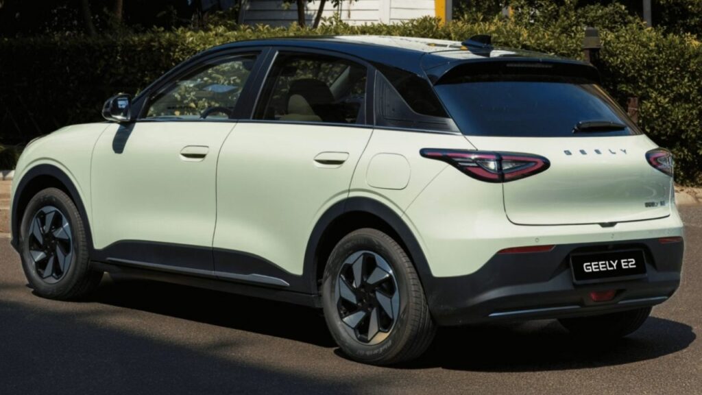 geely e2 europe rear design